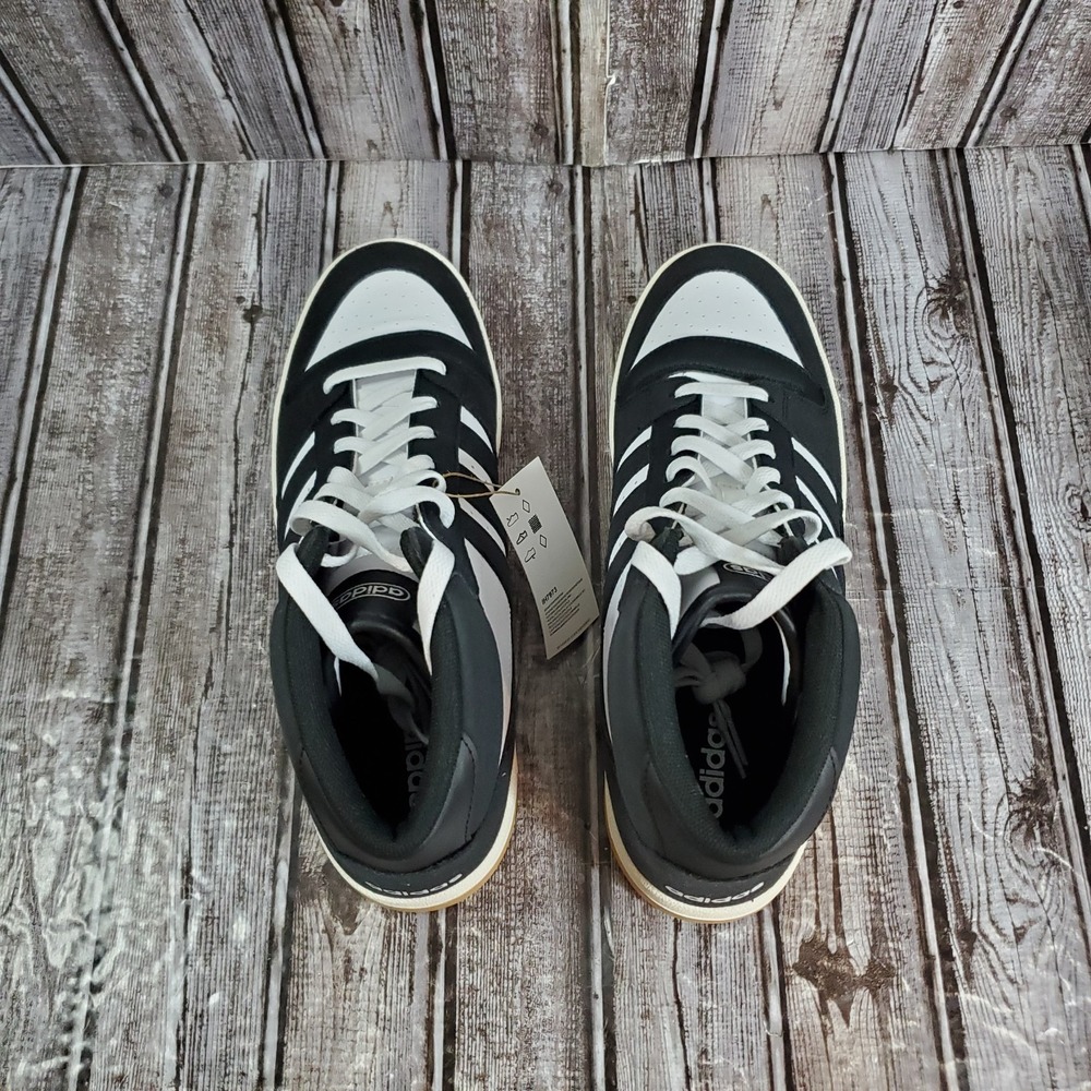 Adidas Unisex Break Start Mid Basketball Shoes Black White IH7973 Size 9 Mens - Picture 6 of 9